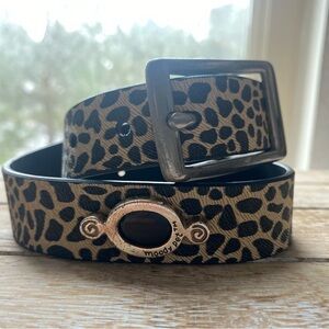 Vintage Rare Moody Pets Leopard Cheeta Print Mood ring Dog Collar NWOT M/L